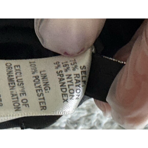 Cache Contour Collection Double Breast Brass Buttoned Stretch Black Dress Size 4 - Picture 6 of 6